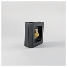 Square - 2 inch - Black - 3D Floating Frame 2-Sided Display Case - 50 mm