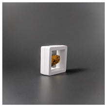 Square - 2 inch - White - 3D Floating Frame 2-Sided Display Case - 50 mm