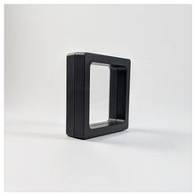 Square - 2.8 inch - Black - 3D Floating Frame 2-Sided Display Case - 70 mm