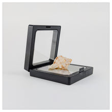 Square - 2.8 inch - Black - 3D Floating Frame 2-Sided Display Case - 70 mm