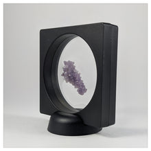 Square/Circle - 3.5 inch - 3D Floating Frame 2-Sided Display Case - Black
