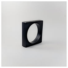 Square/Circle - 3.5 inch - 3D Floating Frame 2-Sided Display Case - Black