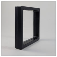 Square - 4.3 inch - Black - 3D Floating Frame 2-Sided Display Case - 110 mm