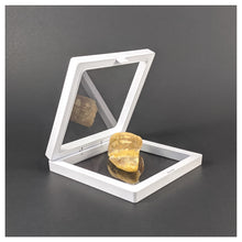 Square - 4.3 inch - White - 3D Floating Frame 2-Sided Display Case - 110 mm