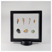 Square - 5.5 inch - Black - 3D Floating Frame 2-Sided Display Case - 140 mm