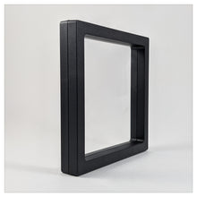 Square - 5.5 inch - Black - 3D Floating Frame 2-Sided Display Case - 140 mm