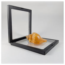 Square - 5.5 inch - Black - 3D Floating Frame 2-Sided Display Case - 140 mm