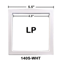 Square - 5.5 inch - White - 3D Floating Frame 2-Sided Display Case - 140 mm