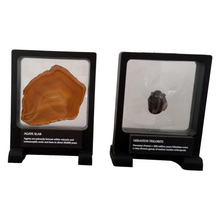 Label Area - 7.1" x 9.1" - 3D Floating Frame 2-Sided Display Case - Black