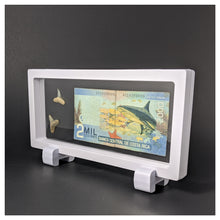 Rectangle - 4.3" x 9.1" - 3D Floating Frame 2-Sided Display Case - White