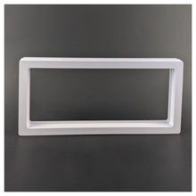 Rectangle - 4.3" x 9.1" - 3D Floating Frame 2-Sided Display Case - White