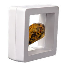 Square - 2 inch - White - 3D Floating Frame 2-Sided Display Case - 50 mm