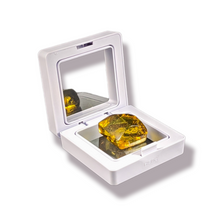 Square - 2 inch - White - 3D Floating Frame 2-Sided Display Case - 50 mm