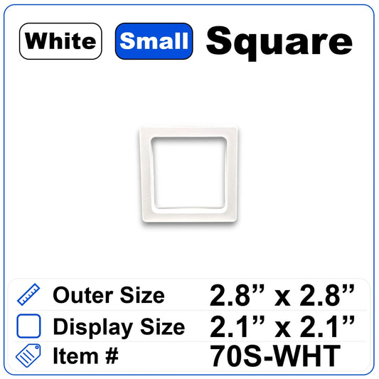 2.8 inch Square White (Small)