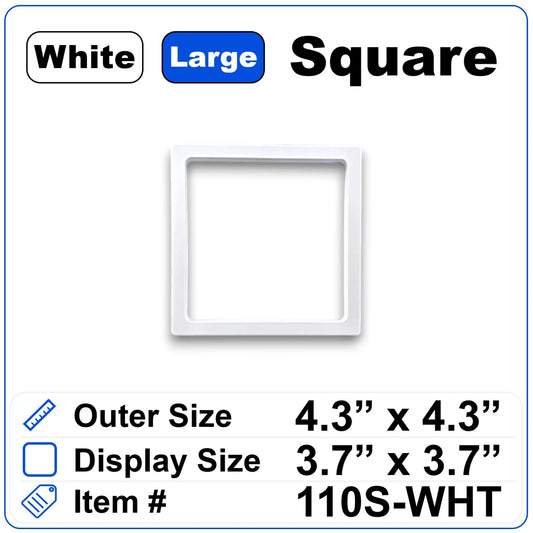 4.3 inch Square White (Large)
