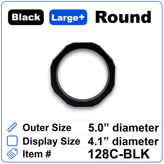 Black Round 5 inch