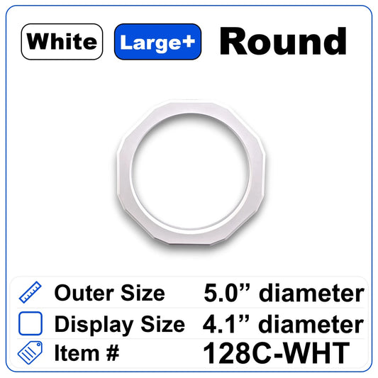 5 Inch Round White