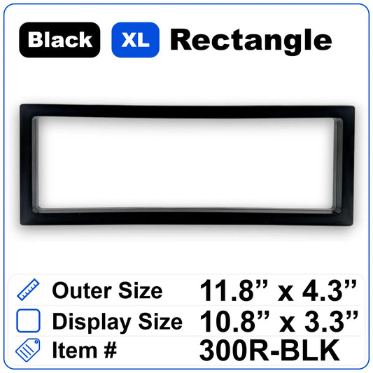 Black Rectangle 11.8" x 4.3"