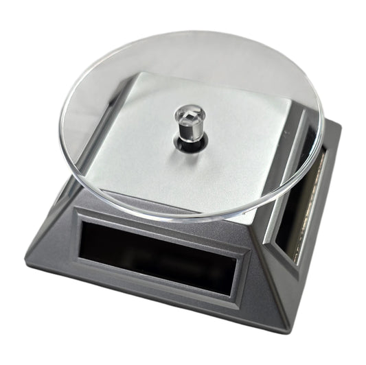 Rotating Stand - Solar Plus Battery - Silver (Gray)