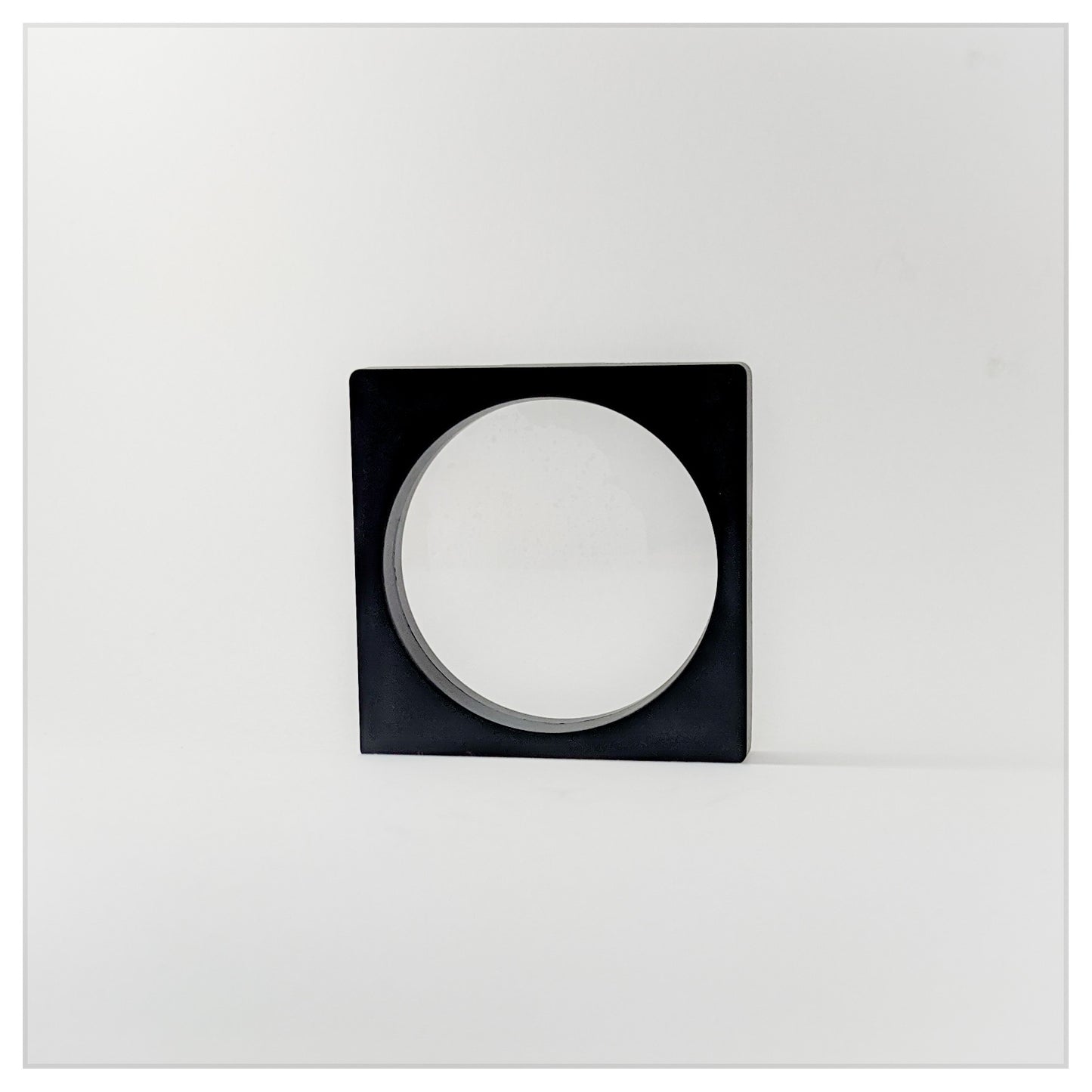 3.5 Inch Square/Circle Black