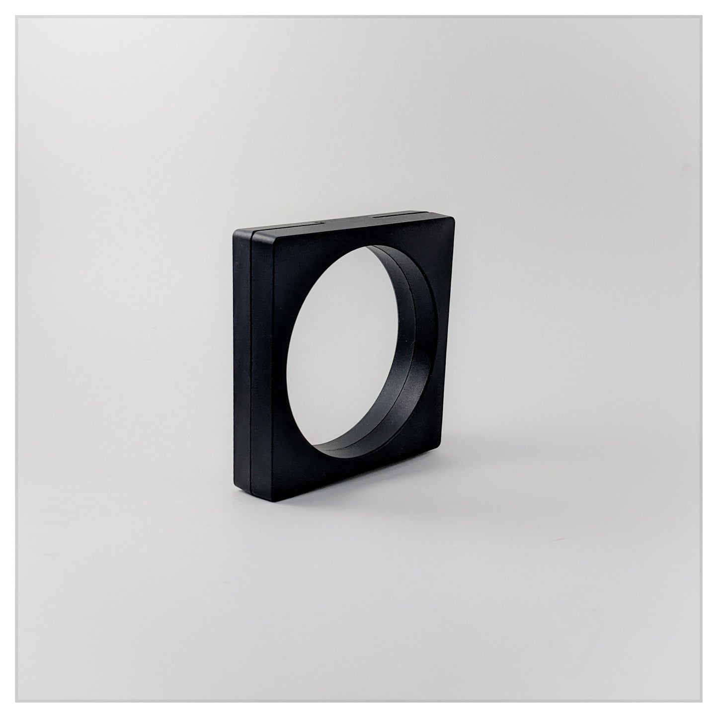 3.5 Inch Square/Circle Black