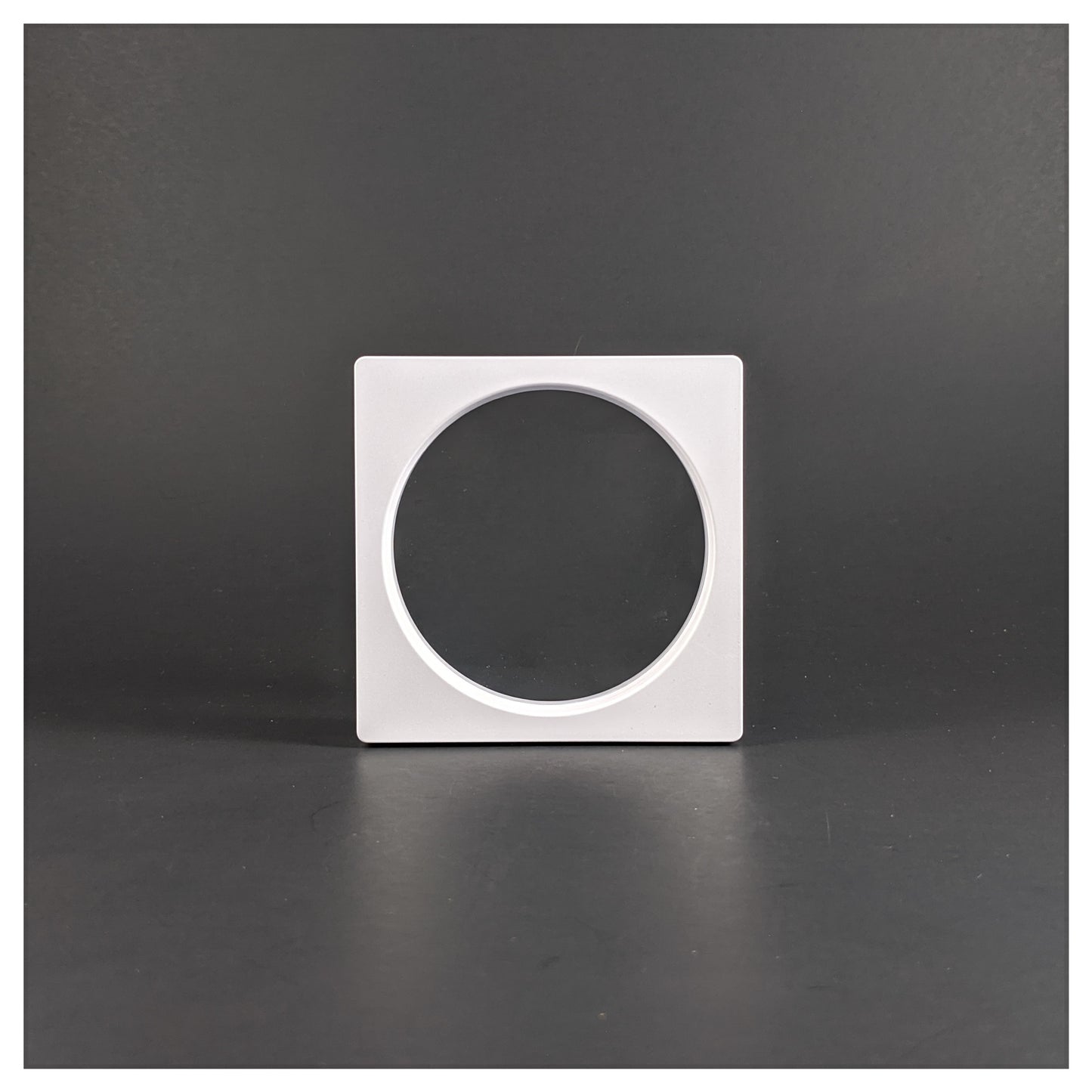 Square/Circle - 3.5 inch - 3D Floating Frame 2-Sided Display Case - White