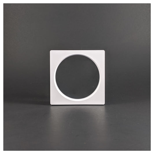 Square/Circle - 3.5 inch - 3D Floating Frame 2-Sided Display Case - White