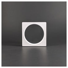 Square/Circle - 3.5 inch - 3D Floating Frame 2-Sided Display Case - White