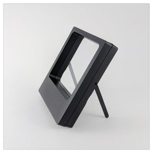 Legs - 3.5" x 4.3" - 3D Floating Frame 2-Sided Display Case - Black