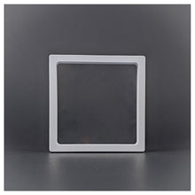 Square - 4.3 inch - White - 3D Floating Frame 2-Sided Display Case - 110 mm