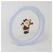 Round - 5 inch - 3D Floating Frame 2-Sided Display Case - White