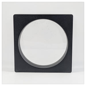 Square/Circle - 6.3 inch - 3D Floating Frame 2-Sided Display Case - Black