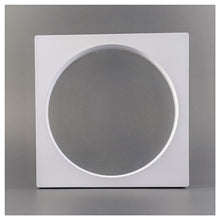 Square/Circle - 6.3 inch - 3D Floating Frame 2-Sided Display Case - White