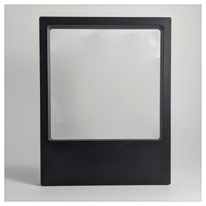 Label Area - 7.1" x 9.1" - 3D Floating Frame 2-Sided Display Case - Black