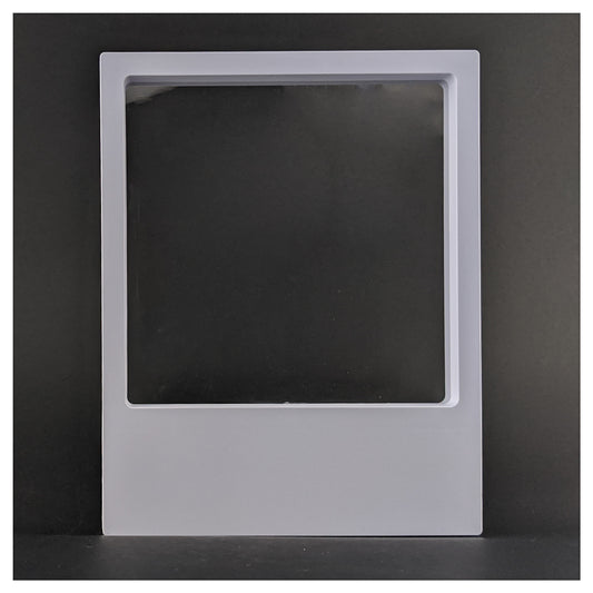 Label Area - 7.1" x 9.1" - 3D Floating Frame 2-Sided Display Case - White