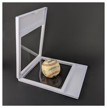 Label Area - 7.1" x 9.1" - 3D Floating Frame 2-Sided Display Case - White