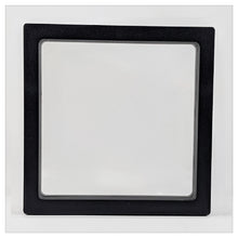 Square - 7.1 inch - Black - 3D Floating Frame 2-Sided Display Case - 180 mm