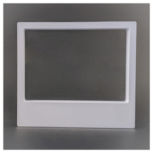 Label Area - 7.9" x 7.1" - 3D Floating Frame 2-Sided Display Case - White