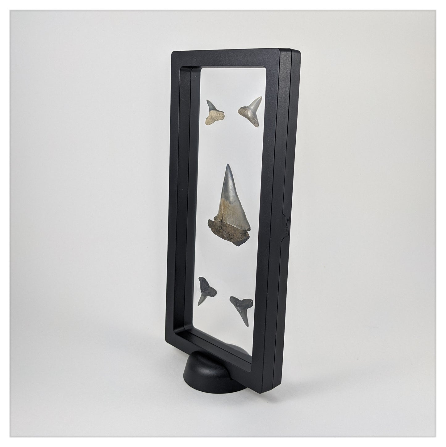 9.1" x 4.3" Rectangle Black