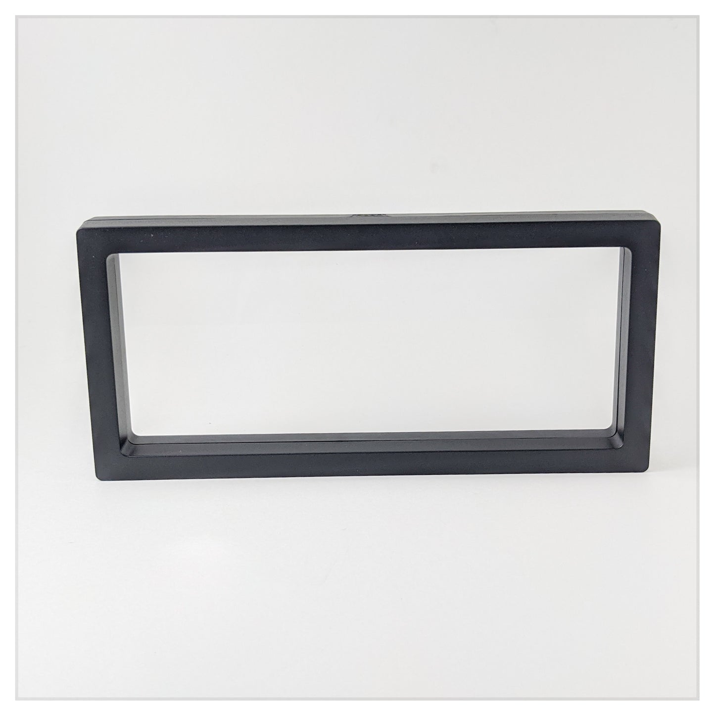 9.1" x 4.3" Rectangle Black