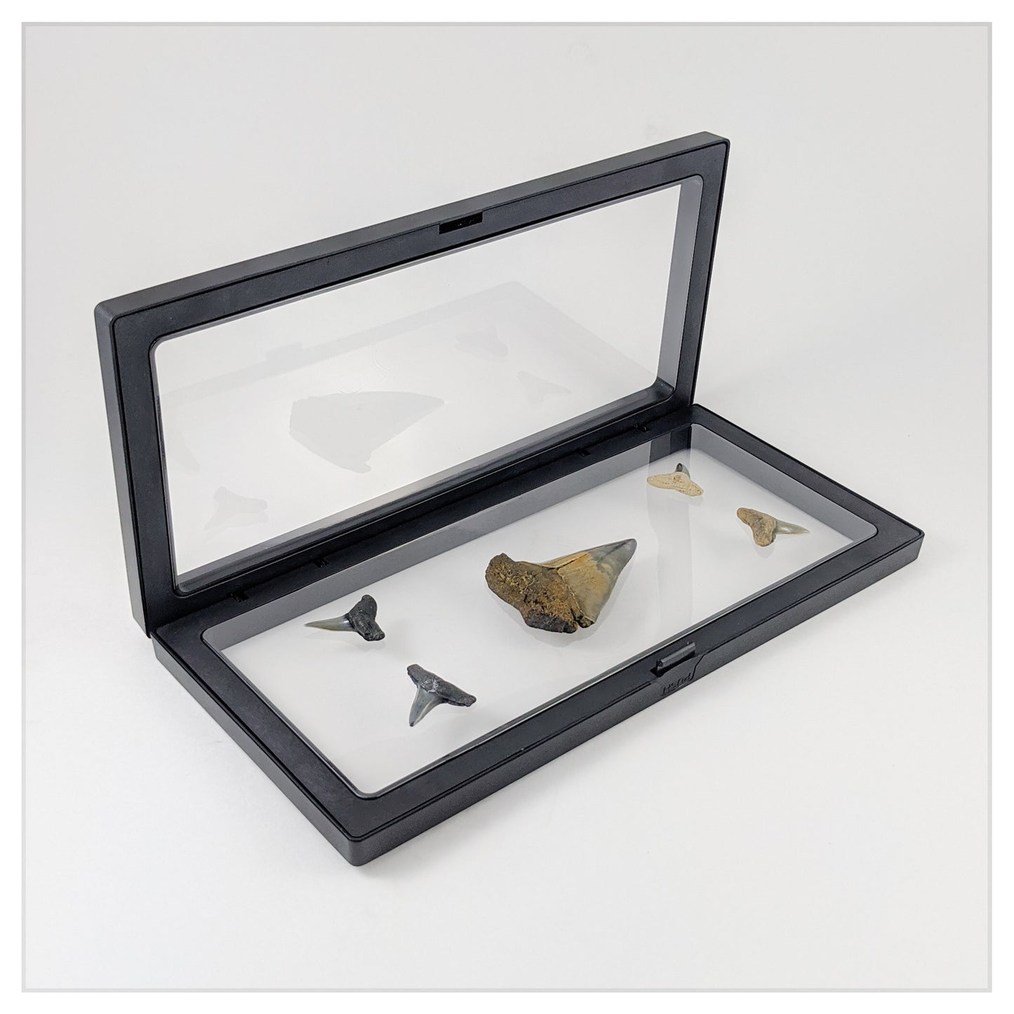 9.1" x 4.3" Rectangle Black