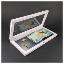Rectangle - 4.3" x 9.1" - 3D Floating Frame 2-Sided Display Case - White