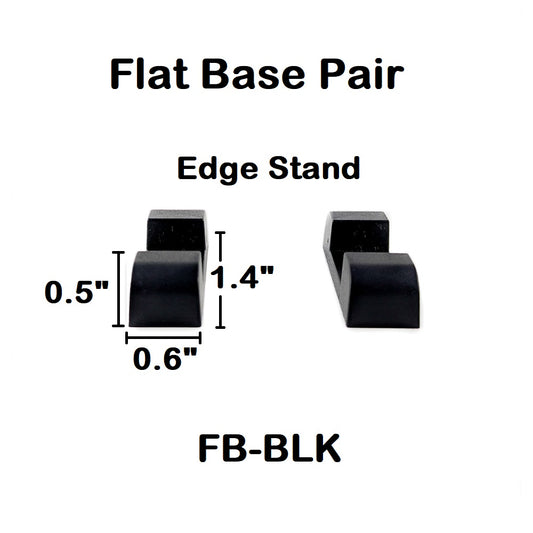 Flat Base Pair - Edge Stand - Black