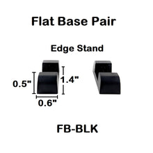 Flat Base Pair - Edge Stand - Black