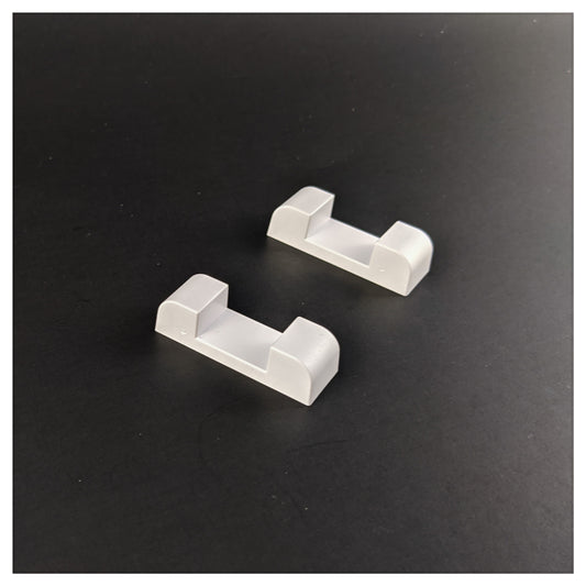 Flat Base Pair - Edge Stand - White