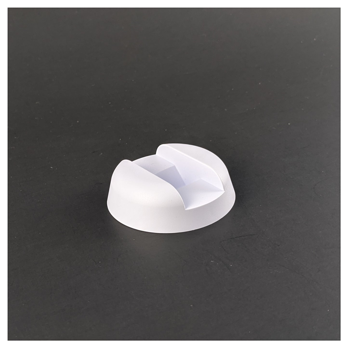Round Multi-Function Base - Edge or Corner Stand - White